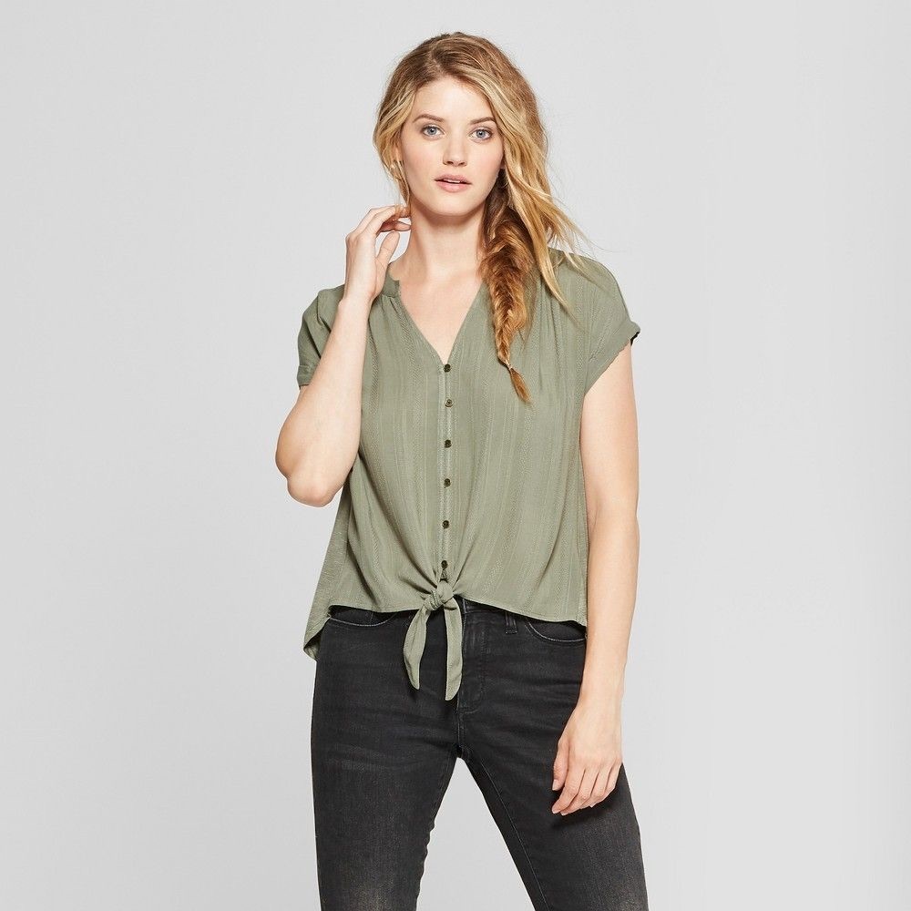 Universal Thread | Tie Front Blouse